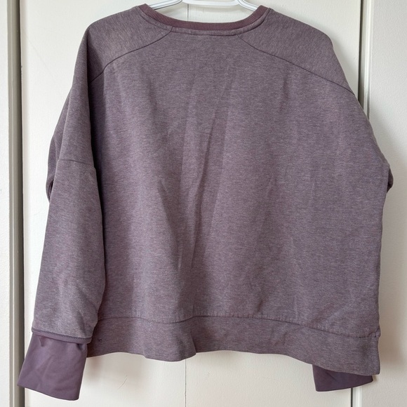 🎉4/30$🎉 Adidas Mauve Sweatshirt with Plaid Pocket – Size Medium - Picture 4 of 5